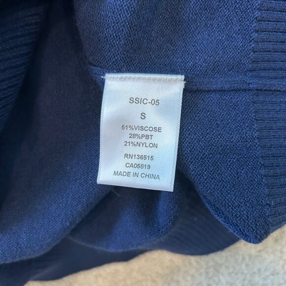 NWT Stitches & Stripes Navy Blue Hazel Turtleneck Sweater Warm Comfy Size S - Picture 4 of 4